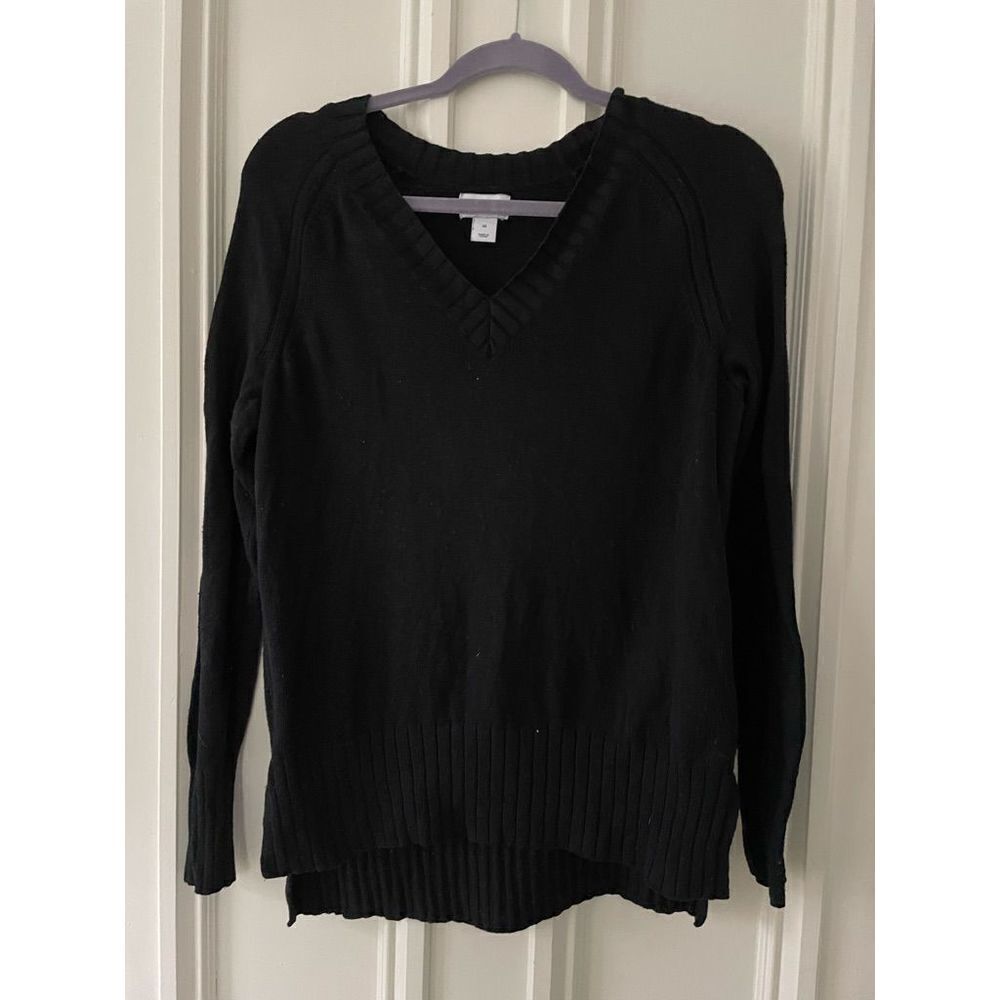 Old Navy black lightweight v-neck sweater XS